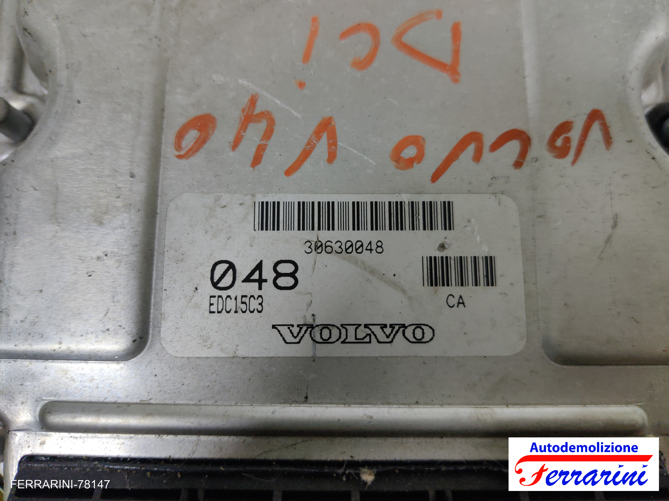 Centralina Motore VOLVO V40 SW 645 1.9 DI 2000-2004 30630048, EDC15C3