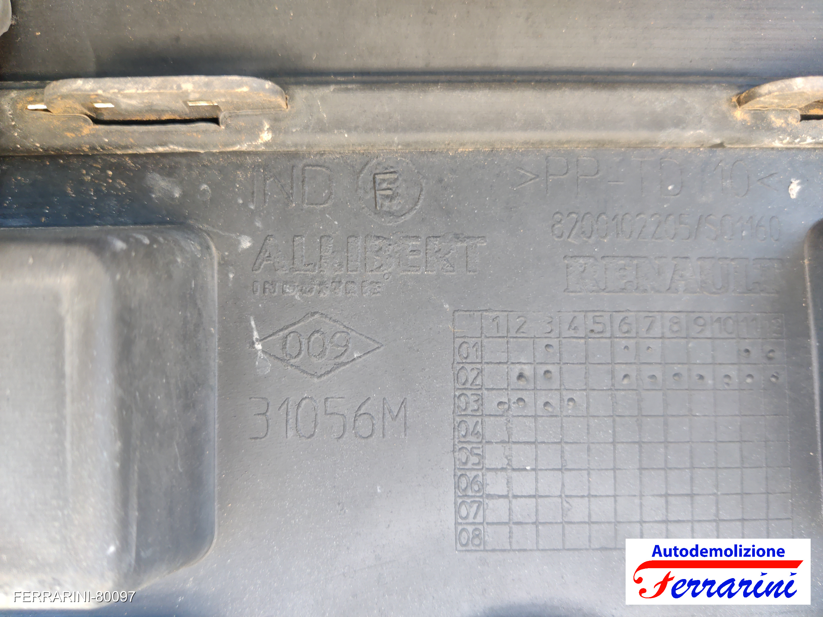 Paraurti RENAULT SCENIC 2 JM0/1 2003-2006 Frontale 7701474769, 31056M 13