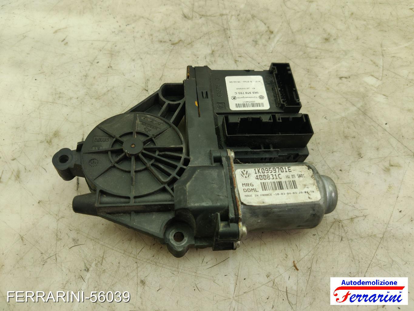 Motorino Alzavetro VW GOLF 5 1K1 1.9 TDI 2003-2008 1K0959701E, 1K4837401B 8