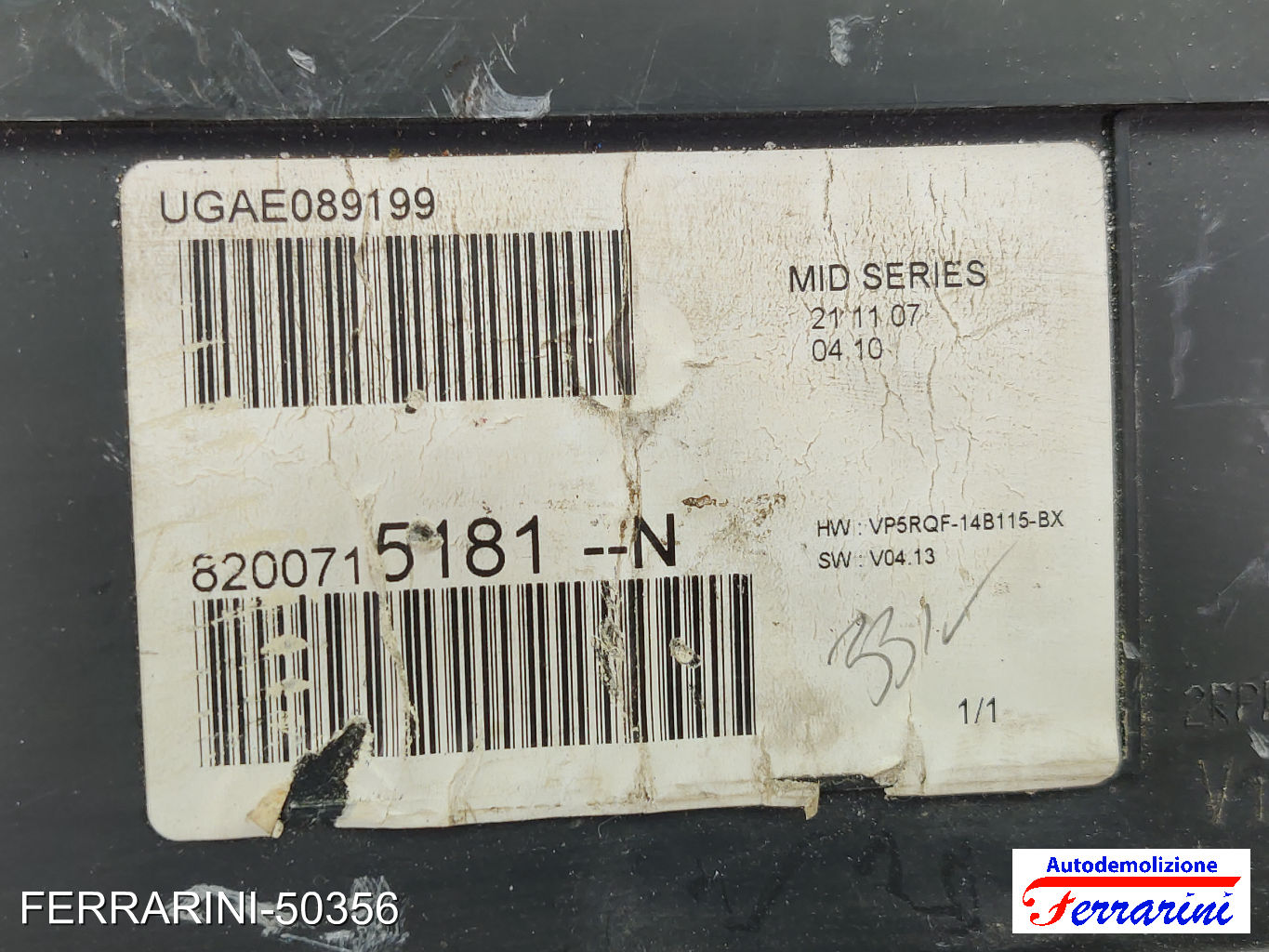 Quadro Contachilometri RENAULT CLIO 3 BR0/1, CR0/1 1.2 16V 2005-2014 8200715181 6