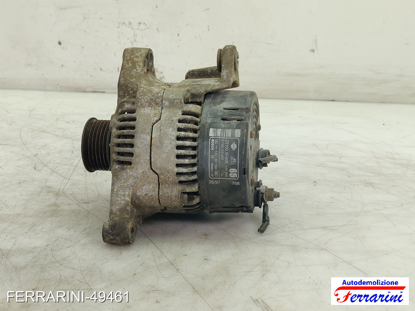 Alternatore NISSAN MICRA 2 K11 1.3I 16V 1992-2000 231005F600, 0123110007