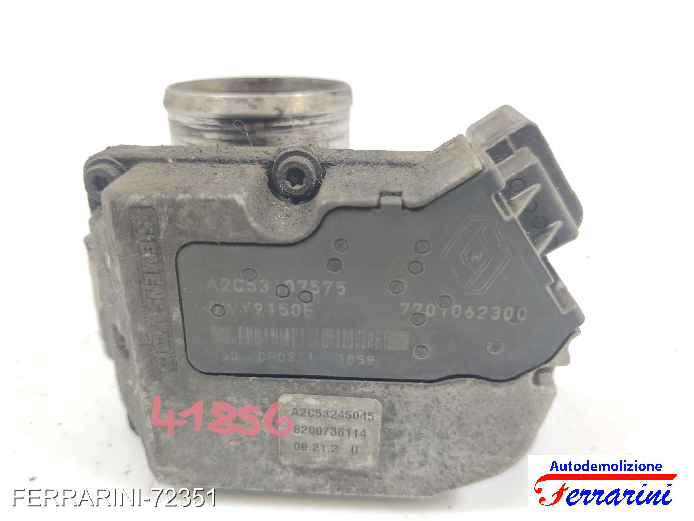 Corpo Farfallato RENAULT SCENIC 2 JM0/1 1.9 DCI 2005-2008 8200736114, 7701057074 7