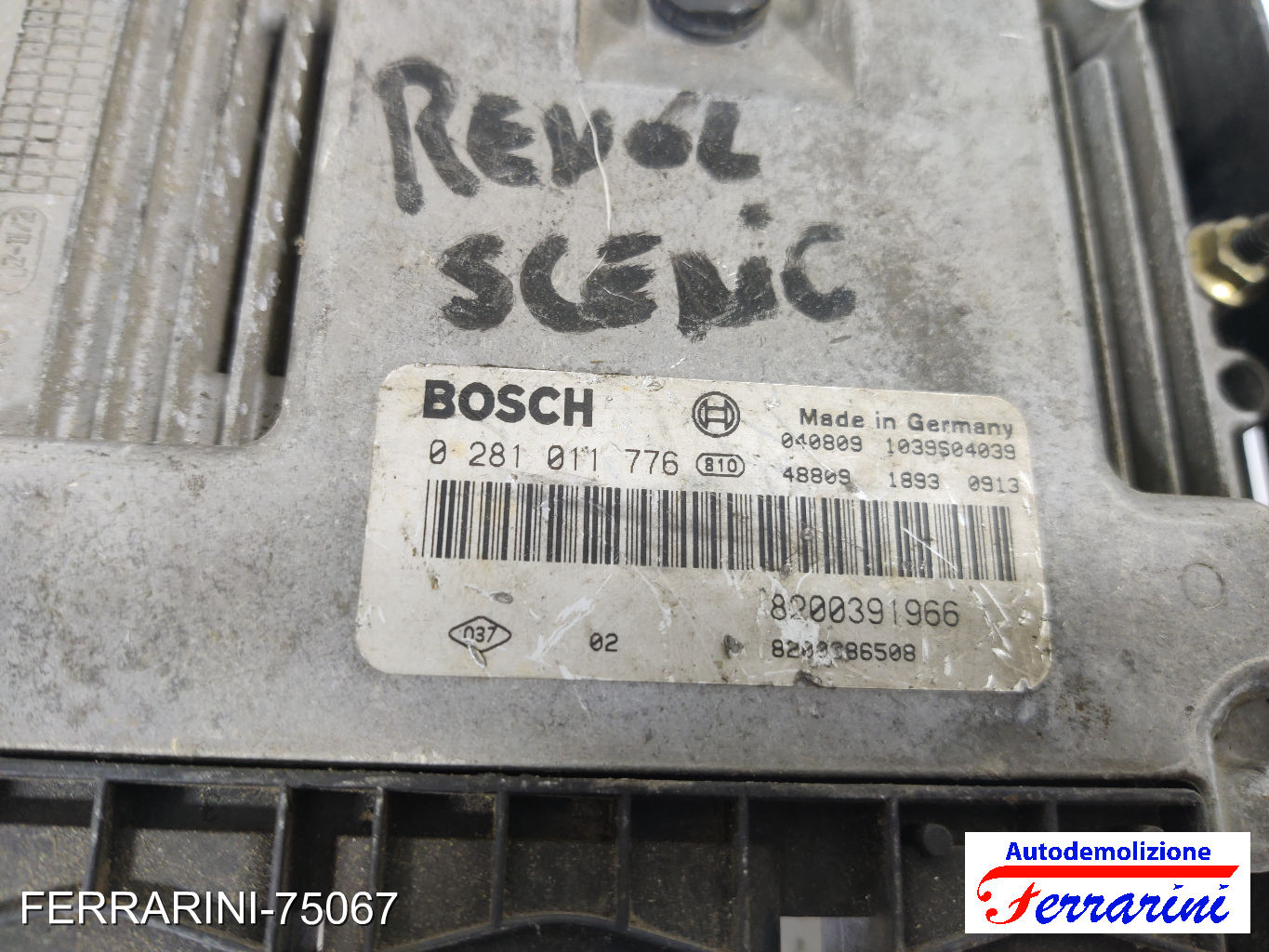 Centralina Motore RENAULT SCENIC 2 JM0/1 1.9 DCI 2003-2006 8200391966
