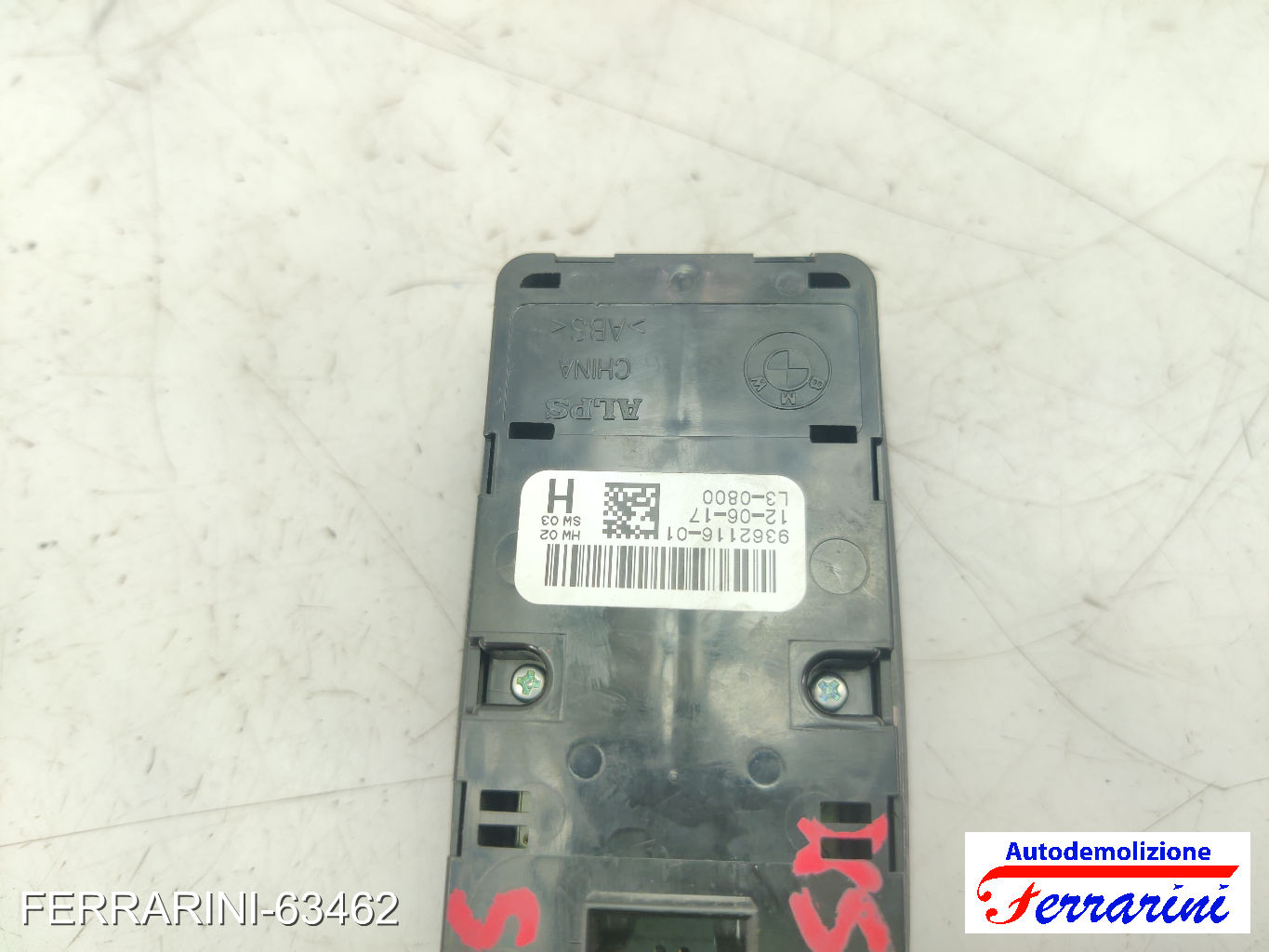 Pulsantiera Tastiera Alzavetro BMW X1 F48 2015-2023 sinistra, sx, frontale