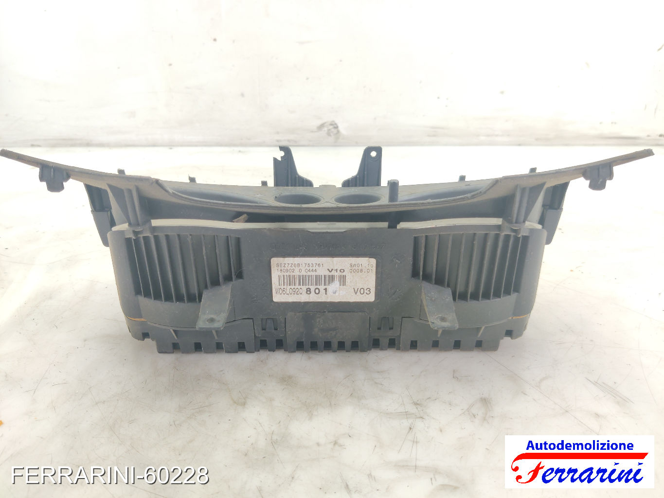 Quadro Contachilometri SEAT IBIZA 3 6L1 1.4 16V 2002-2007 6L0920820J 10