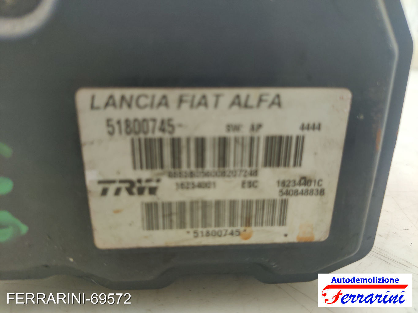 Centralina Pompa Abs ALFA ROMEO 159 939 1.9 JTDM 16V 2005-2011 51800745