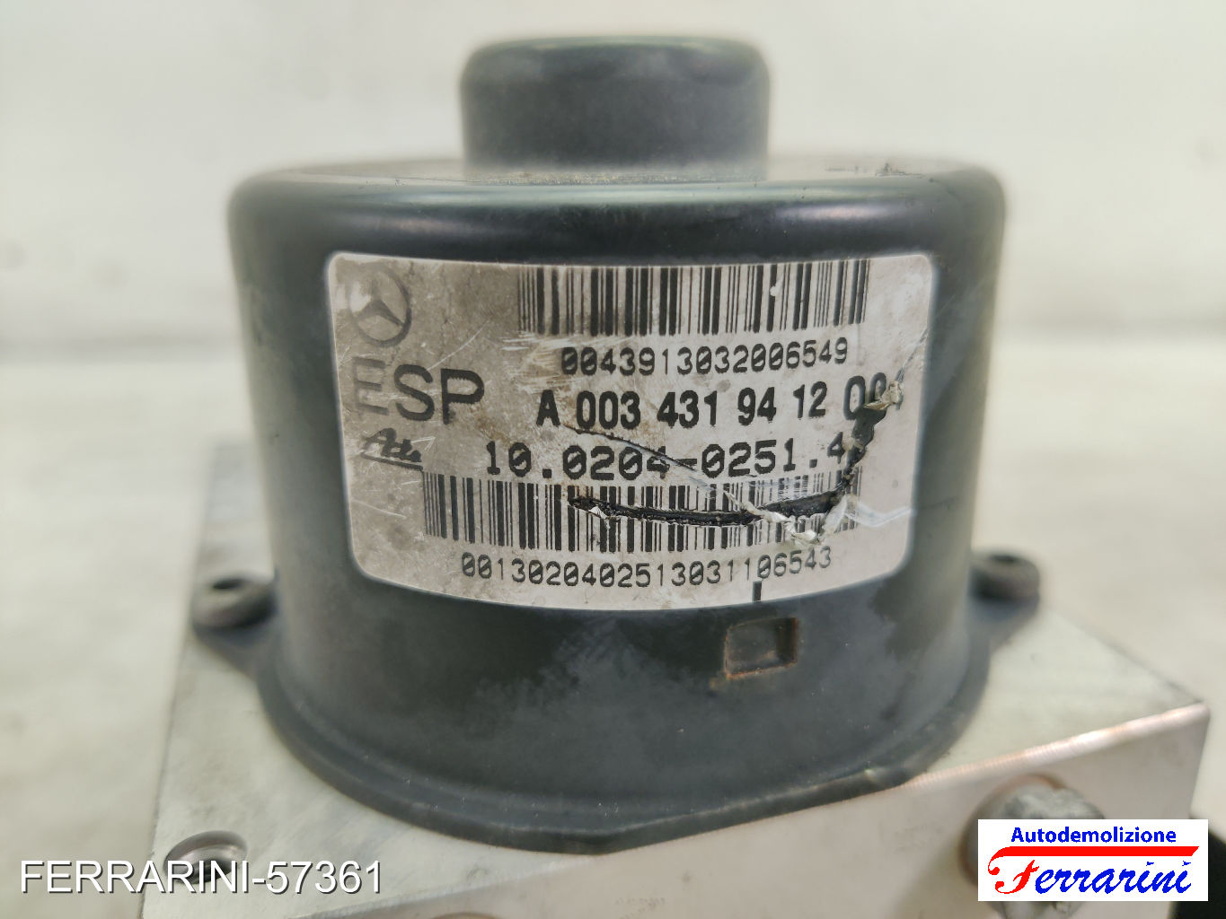 Centralina Pompa Abs MERCEDES CLASSE C W203 C 220 CDI 2000-2007 A0054310812