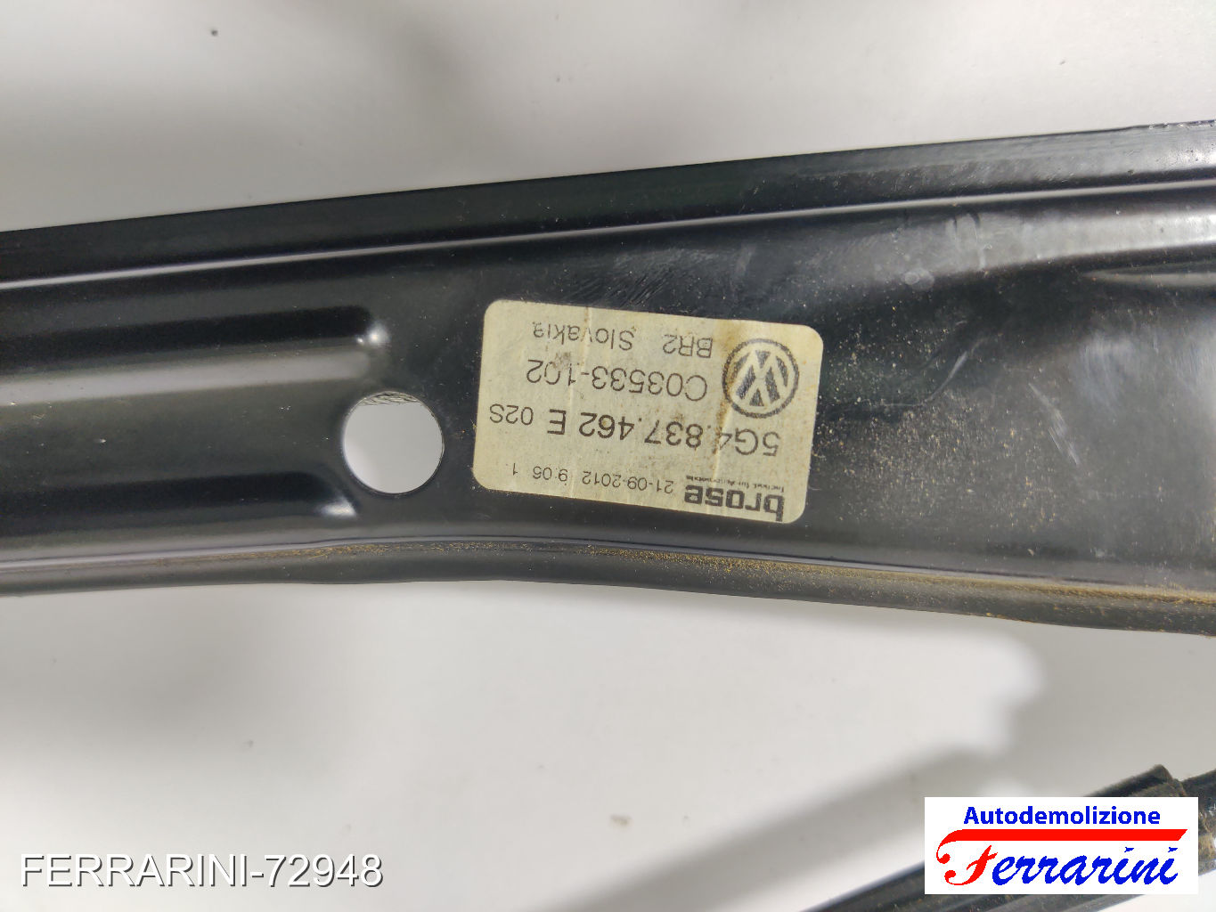 Alzavetro VW GOLF 7 5G1, BE1, BE2, BQ1 2012-2020 destro, dx, frontale, anteriore