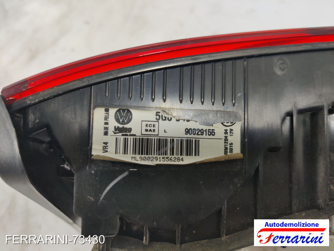 Fanalino Stop Posteriore VW GOLF 7 5G1, BE1, BE2, BQ1 2012-2020 sinistro, sx
