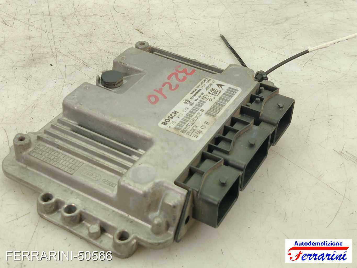 Centralina Motore CITROEN C3 PICASSO SH 1.6 HDI 2009-2016 0281013872, 9653958980