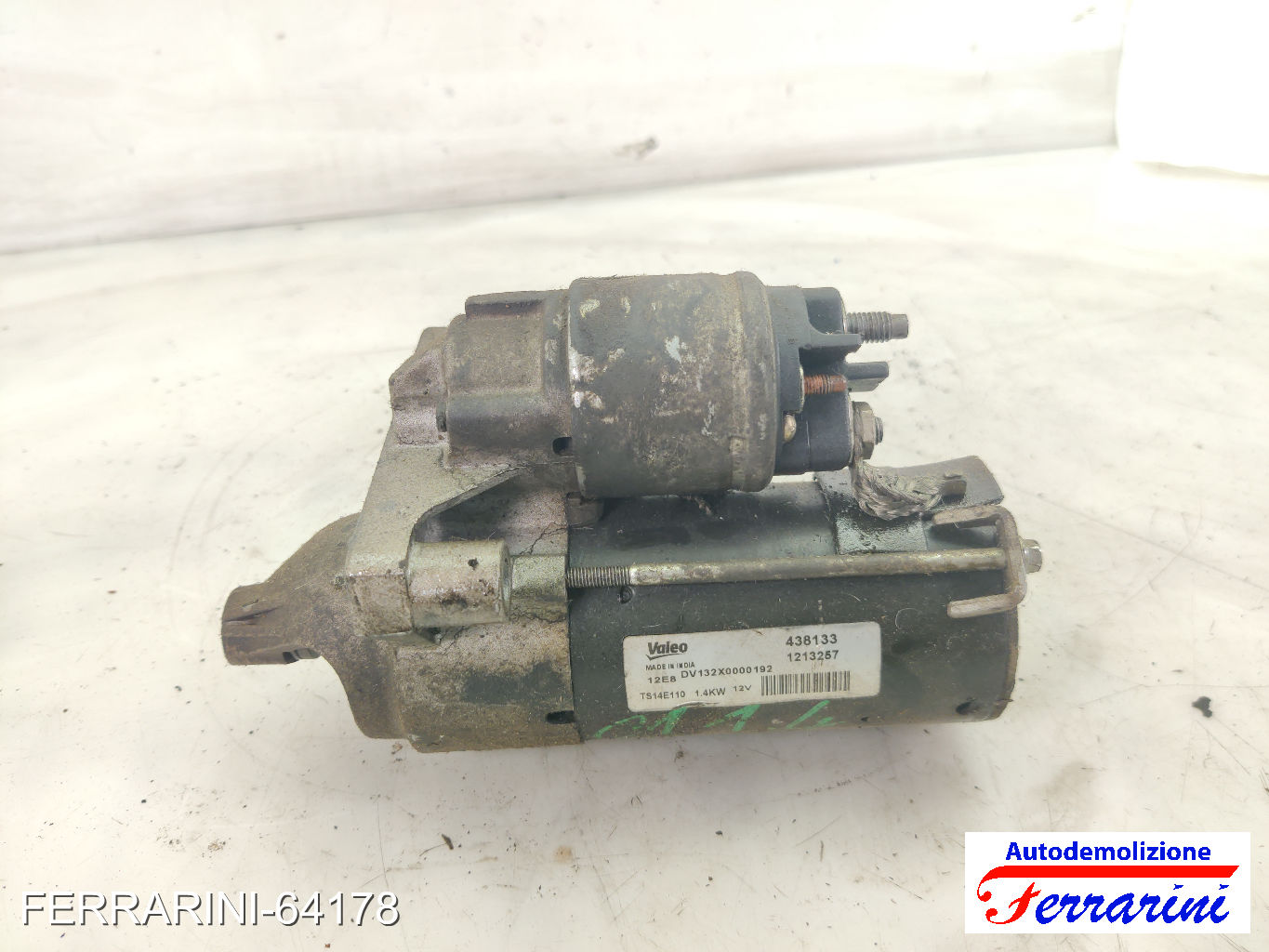 Motorino Avviamento CITROEN C2 JM 1.4 HDI 2003-2009 5802FG, 9688268480, 1213257 7