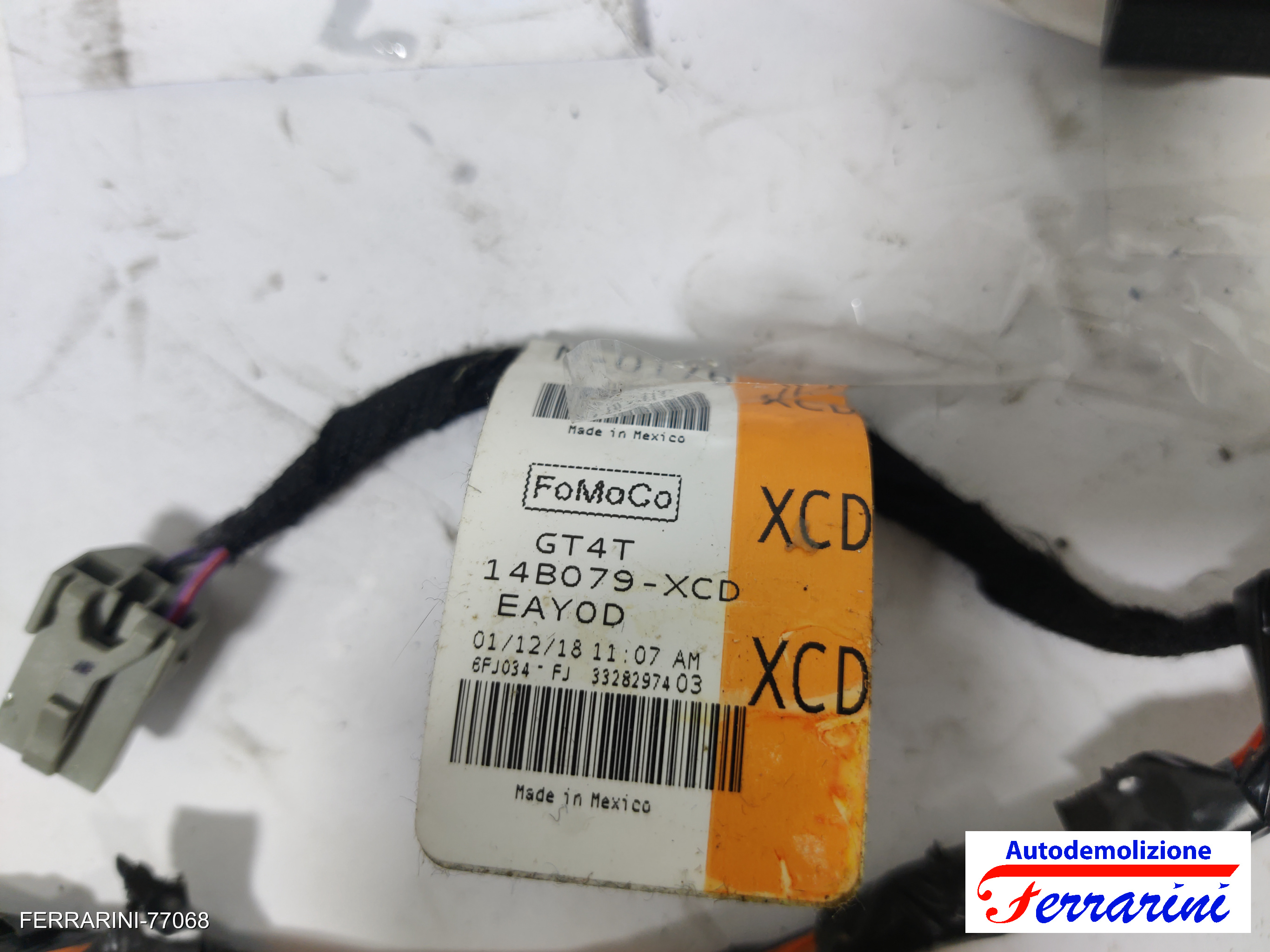 Cablaggio elettrico console centrale FORD EDGE 2.0 TDCI BITURBO AWD 4X4