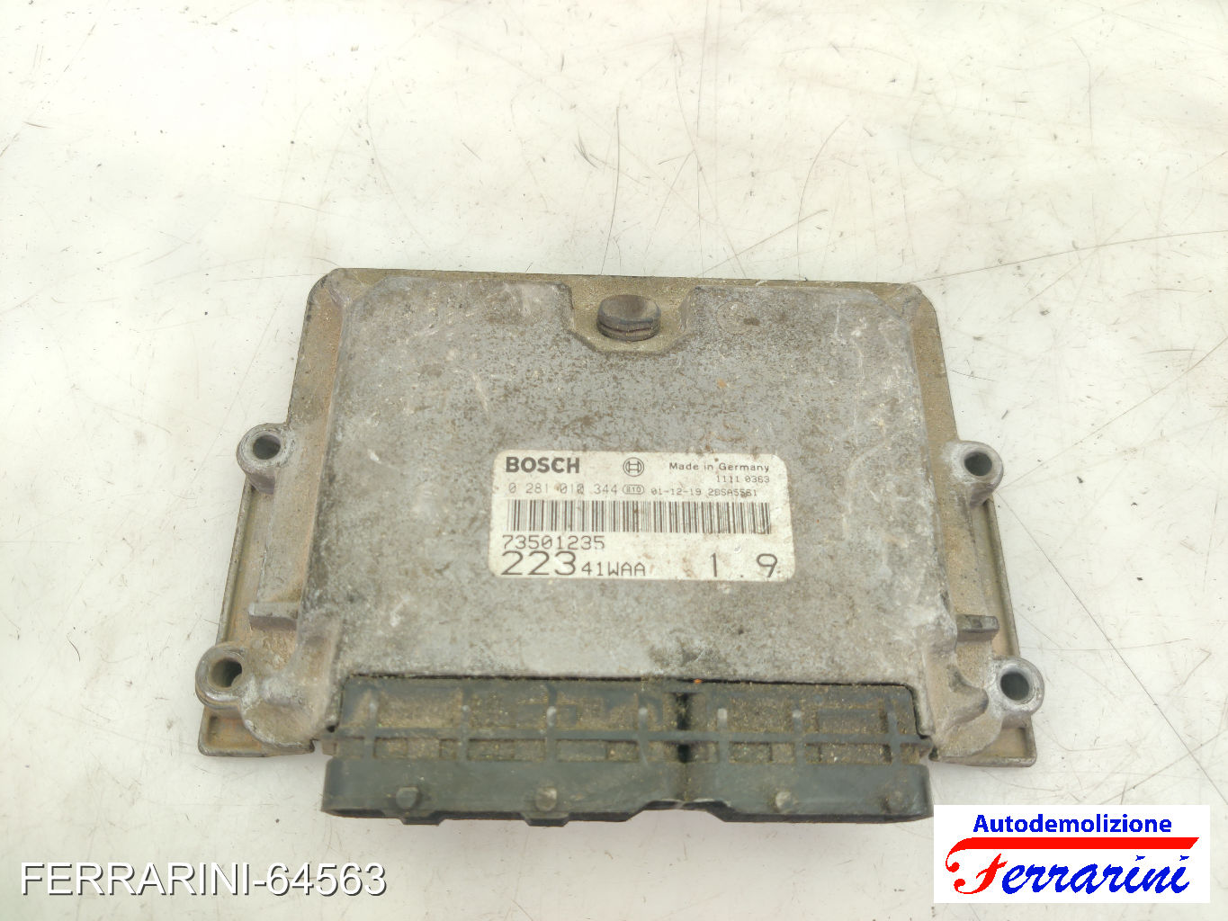 Centralina Motore FIAT DOBLO 223 1.9 JTD 2001-2023 73501235, 0281010344