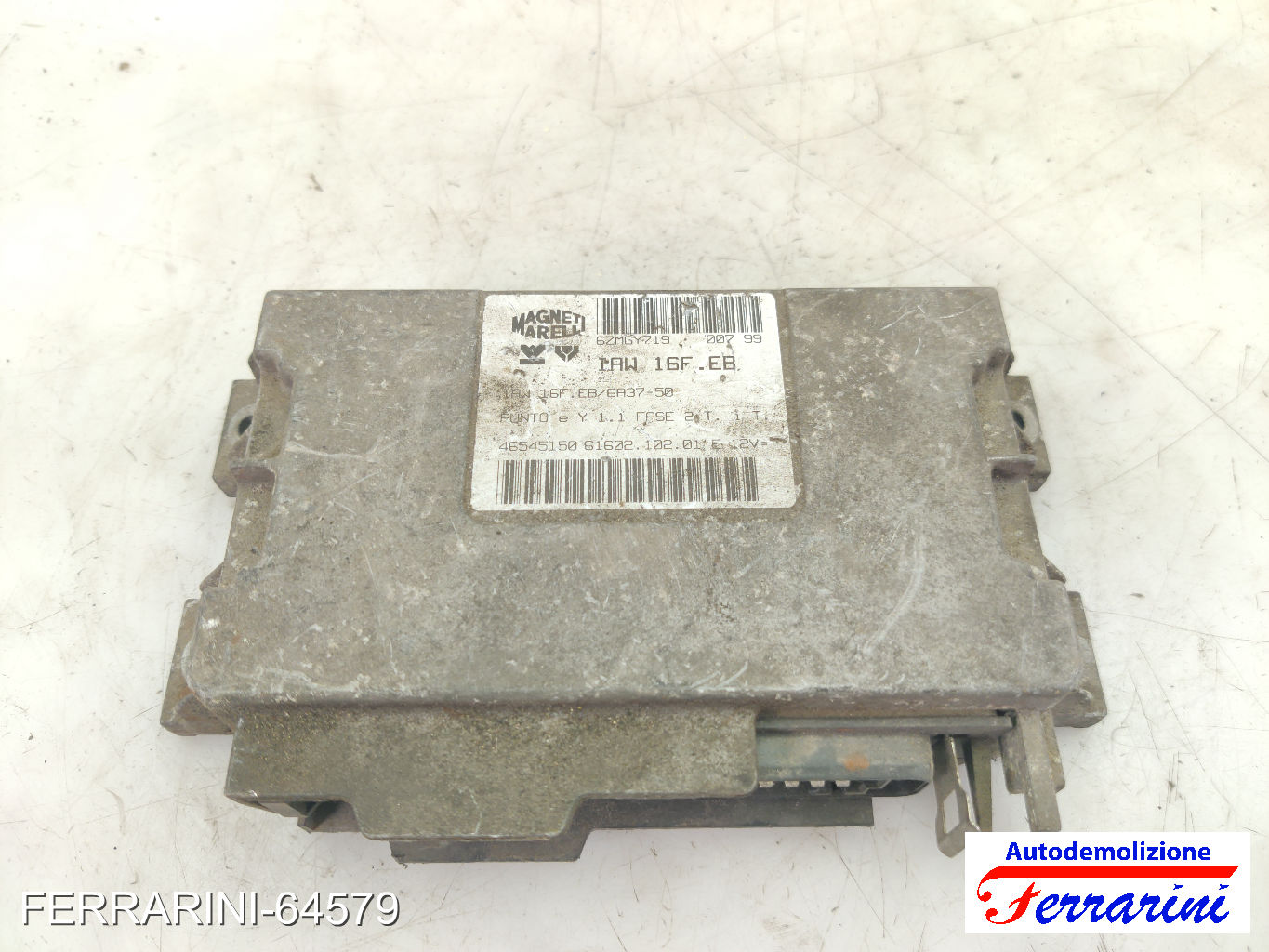 Centralina Motore FIAT PUNTO 176 55 1.1 1993-1999 46545150, 6ZMGY719