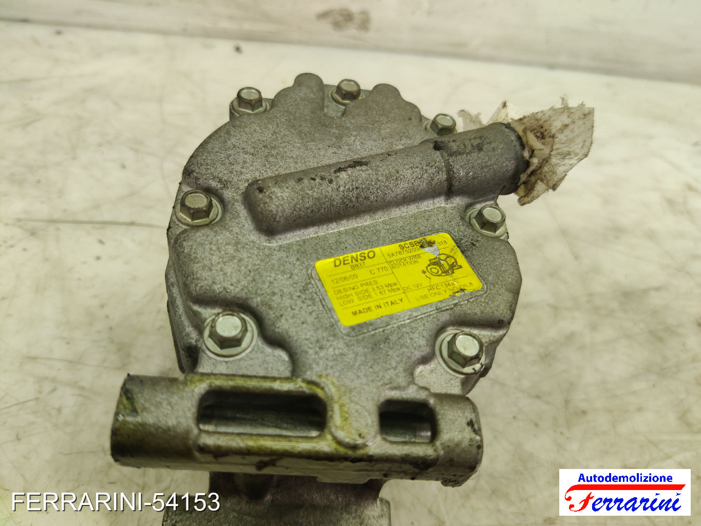 Compressore Clima LANCIA YPSILON 843 1.2 2003-2011 5A7875200, 000517473180