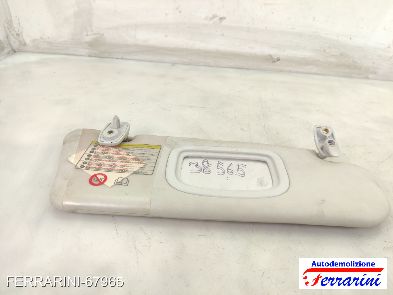Aletta Parasole FIAT STILO SW 192 2005-2008 destro, dx 735420218, 38565 8