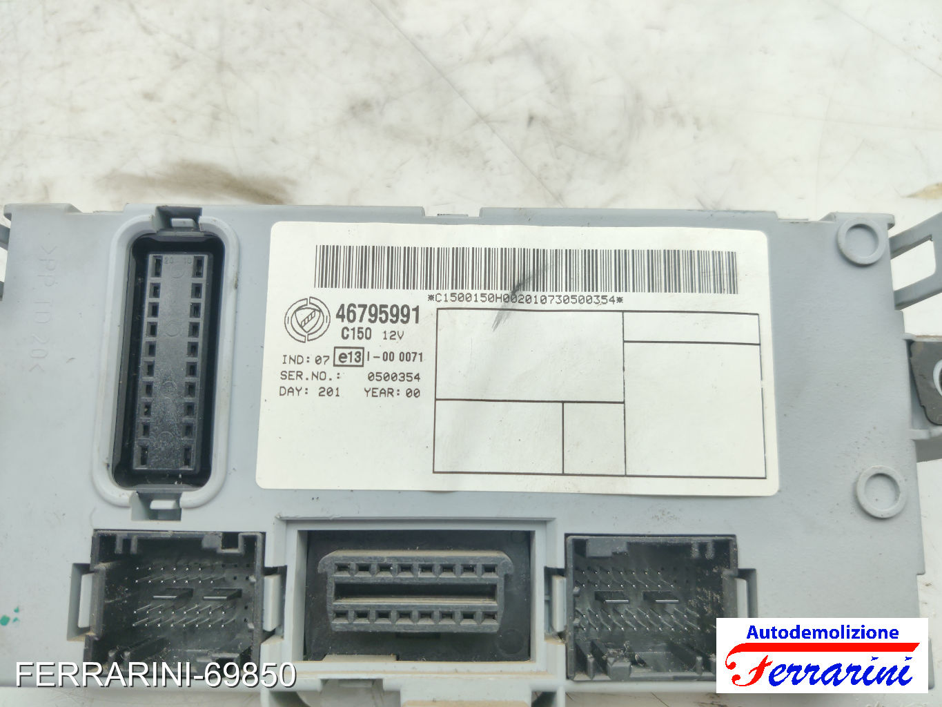 Body Computer FIAT PUNTO 188 1.2 60 1999-2010 46795991, E131000071, IND07 6