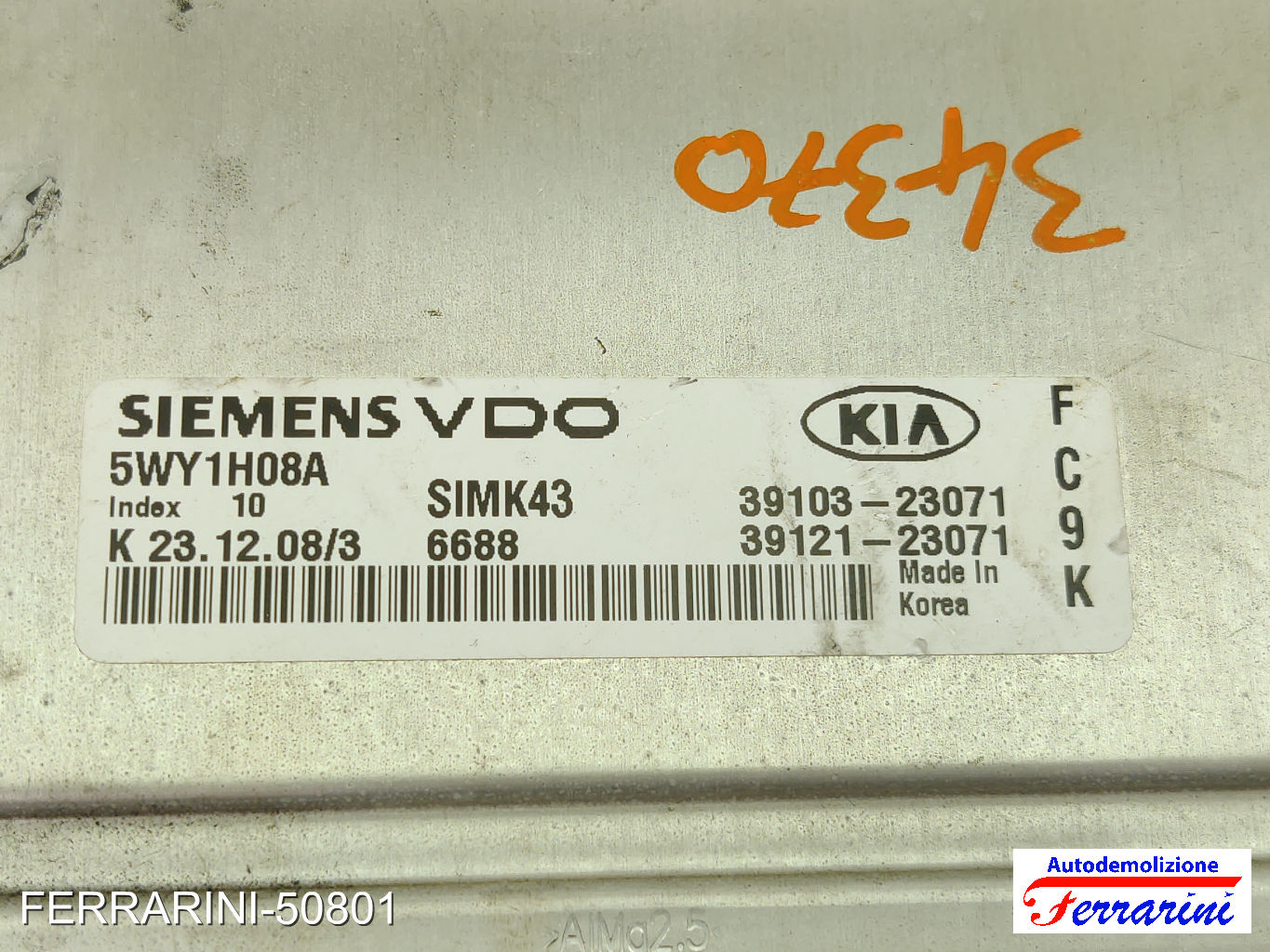 Kit Accensione KIA SPORTAGE JE, KM 2.0I 16V 2004-2009 5WY1H08A, SEKS06RX 6