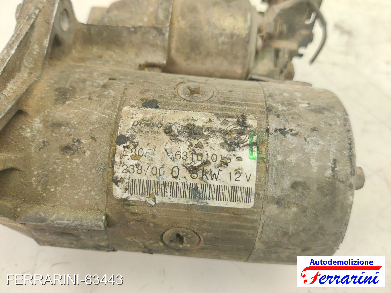 Motorino Avviamento FIAT SEICENTO 600 187 1.1 1998-2010 63101015, 46740242 6
