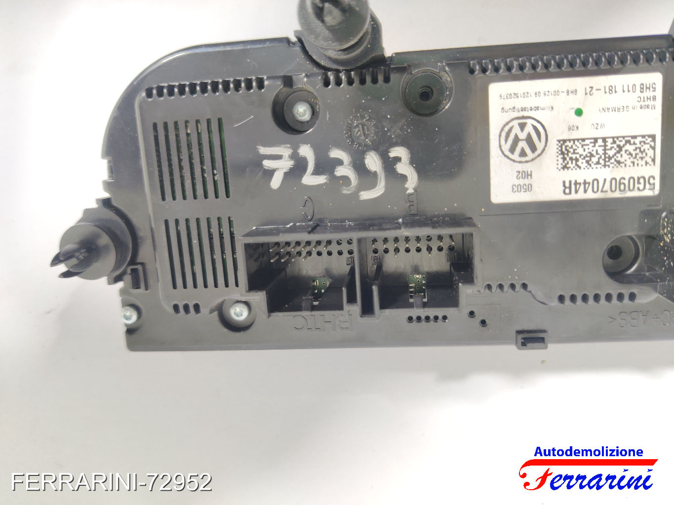 bizona automatico Tastiera Clima VW GOLF 7 5G1, BE1, BE2, BQ1 2012-2020 6