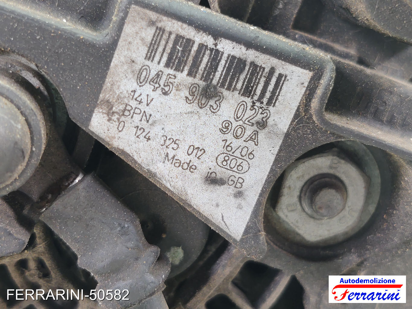Alternatore SEAT IBIZA 2 6K1 1.4I 1993-2002 045903023, 045903023E, 045903023EX