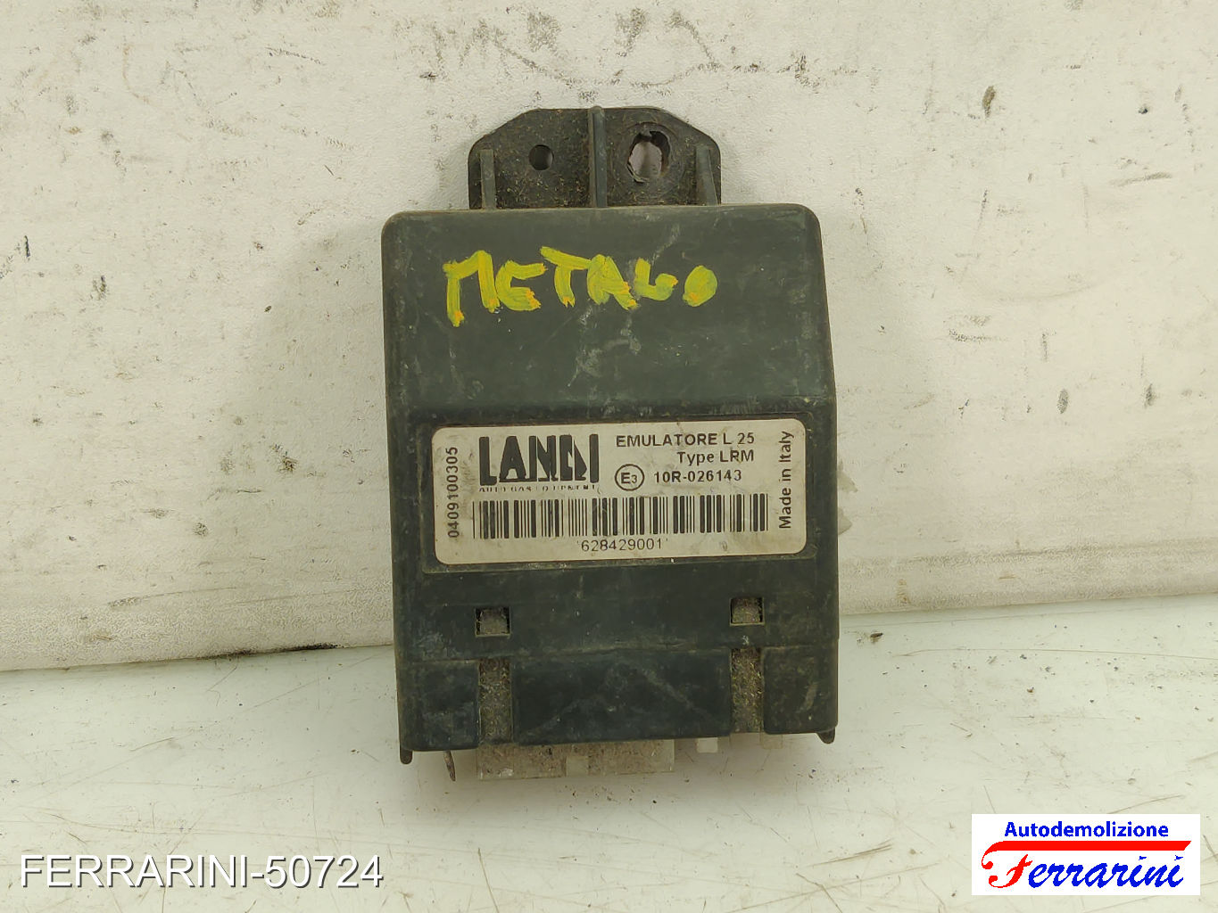 Landi Renzo L25 emulatore Centralina Gpl FIAT PANDA 169 1.2 2003-2012 628429001