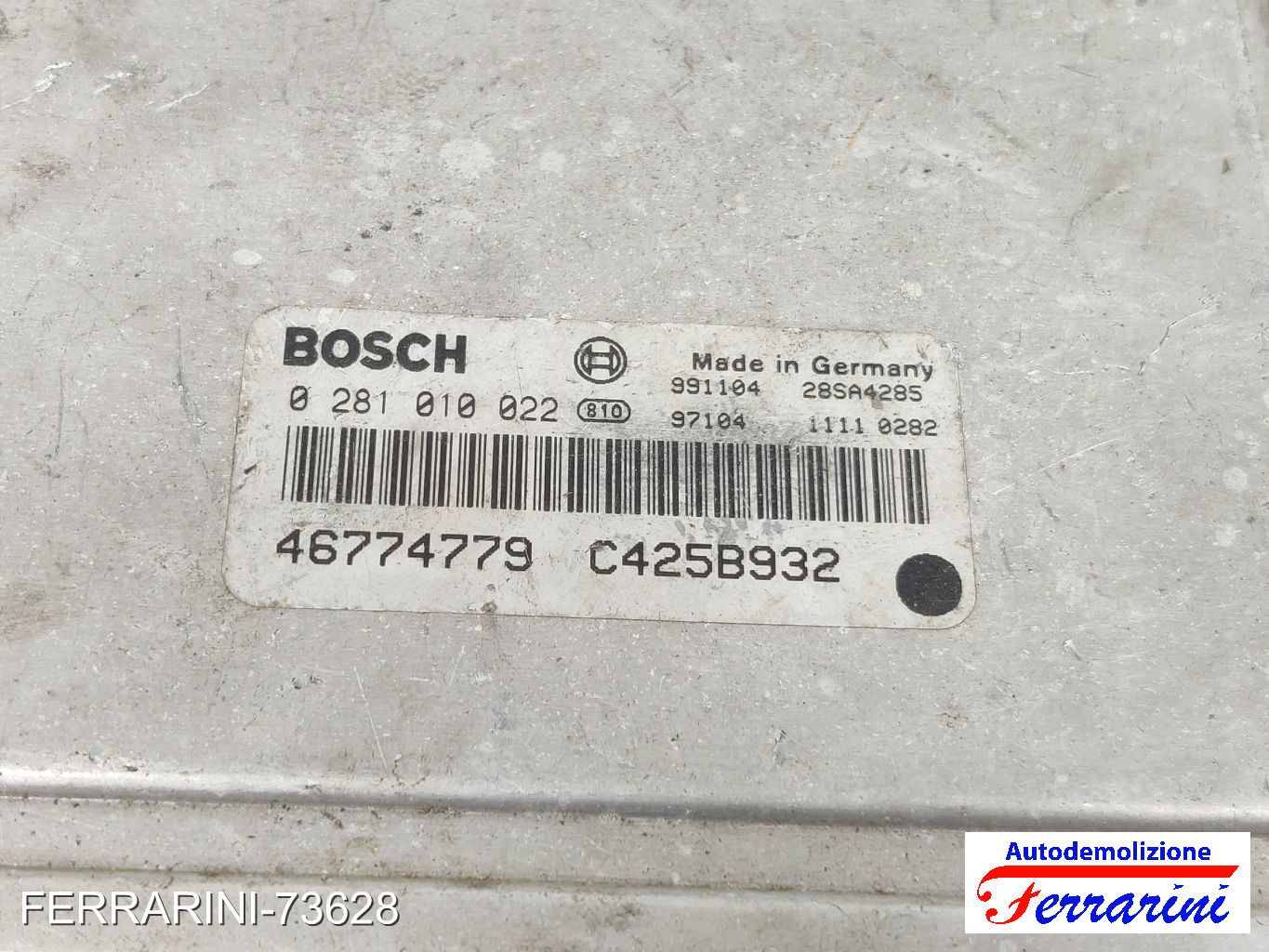 Kit Accensione ALFA ROMEO 156 SW 932 2.4 JTD 2000-2003 46774779
