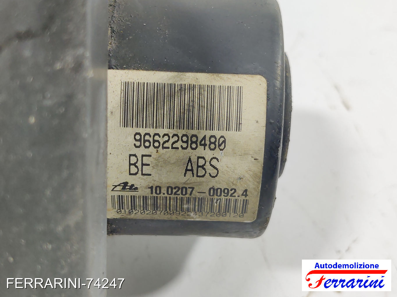 Centralina Pompa Abs CITROEN C3 1 FC, FN 1.1I 2002-2009 9662298480
