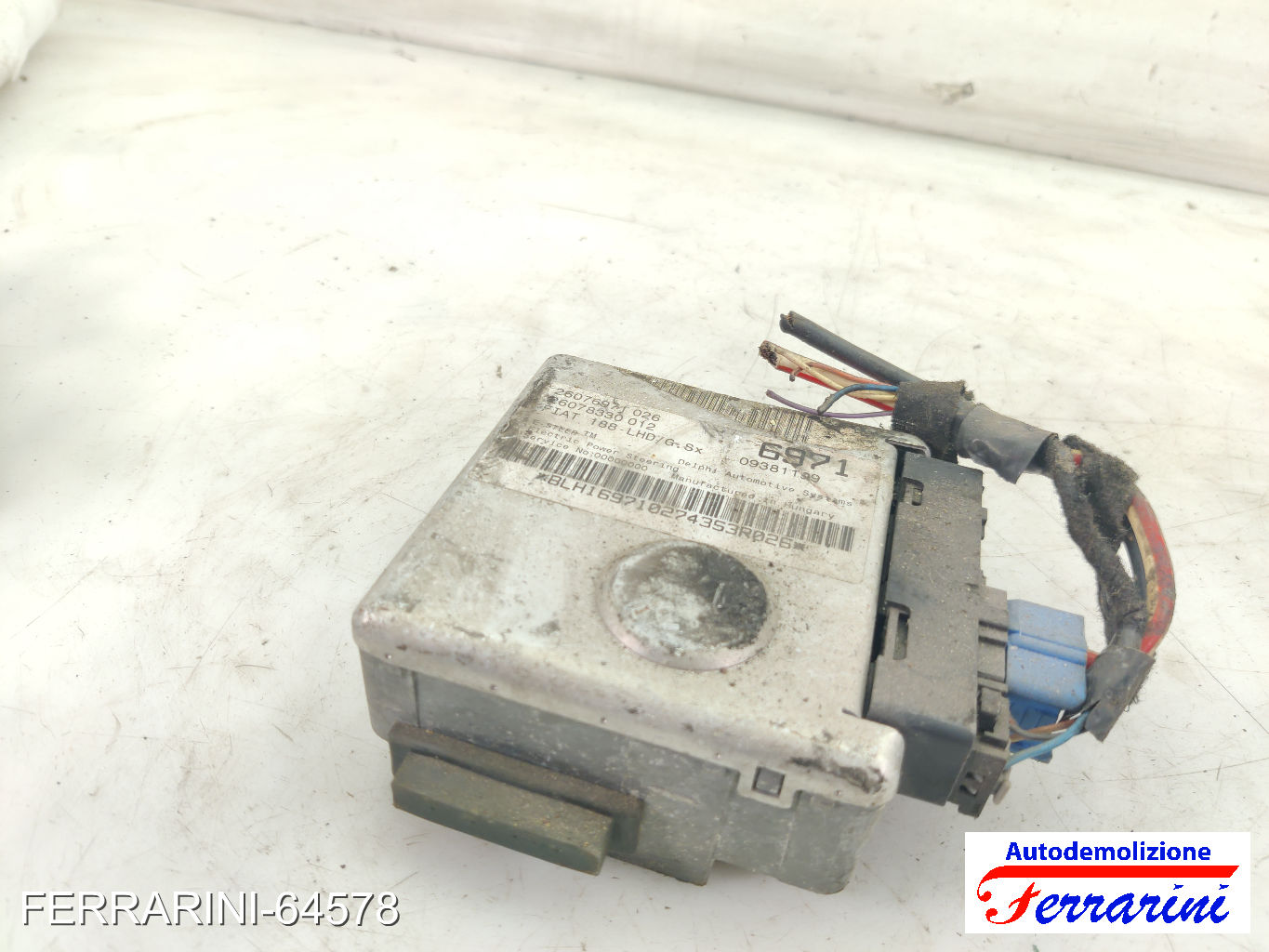 centralina servosterzo FIAT PUNTO 188 1.2 60 1999-2010 26076971, 09381199
