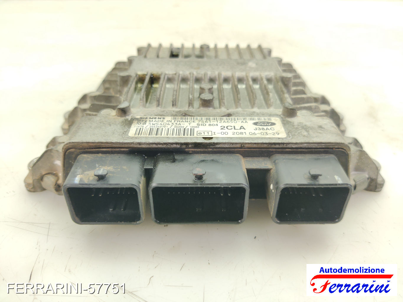 Centralina Motore FORD FIESTA 5 JD, JH 1.4 TDCI 2001-2008 7S6112A650AA 6