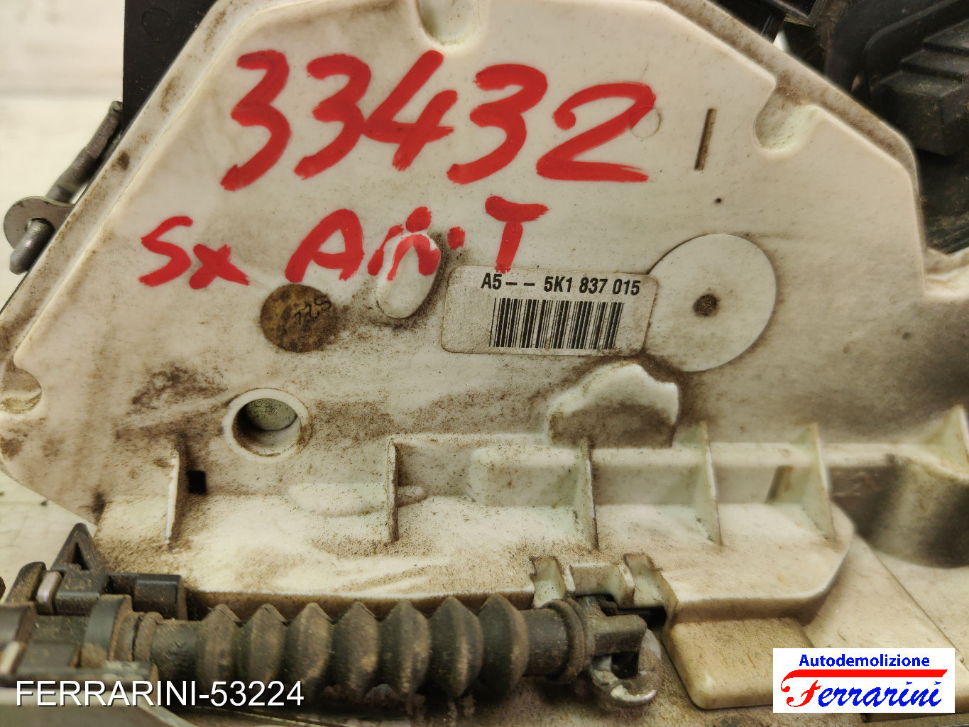 Serratura Porta VW GOLF 6 5K1 2008-2013 sinistro, sx, frontale, anteriore 8