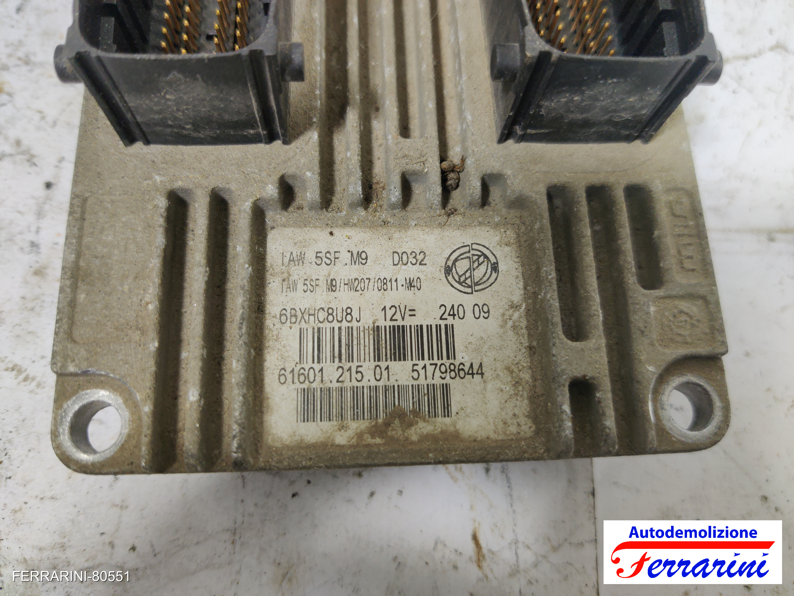 Kit Accensione LANCIA YPSILON 843 1.4 LPG 2010-2011 51798644, 51819323 15