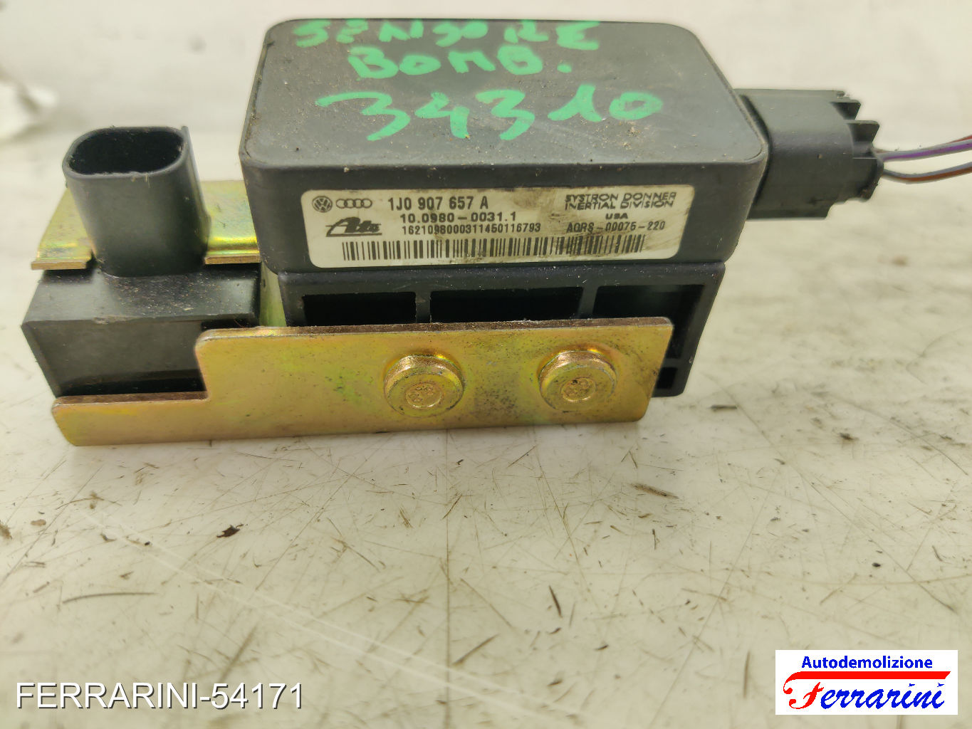 Sensore ESP YAW AUDI A3 8L1 1.9 TDI 1997-2001 1J0907657A, 10098000311