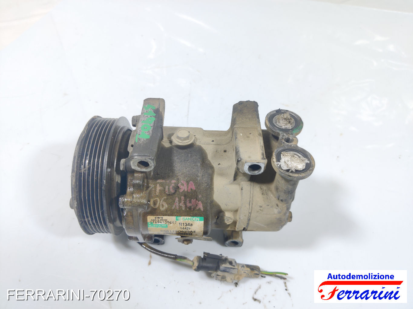 Compressore Clima FORD FUSION JU 1.4 TDCI 2002-2012 2S6119D629AE, 07694109662 11