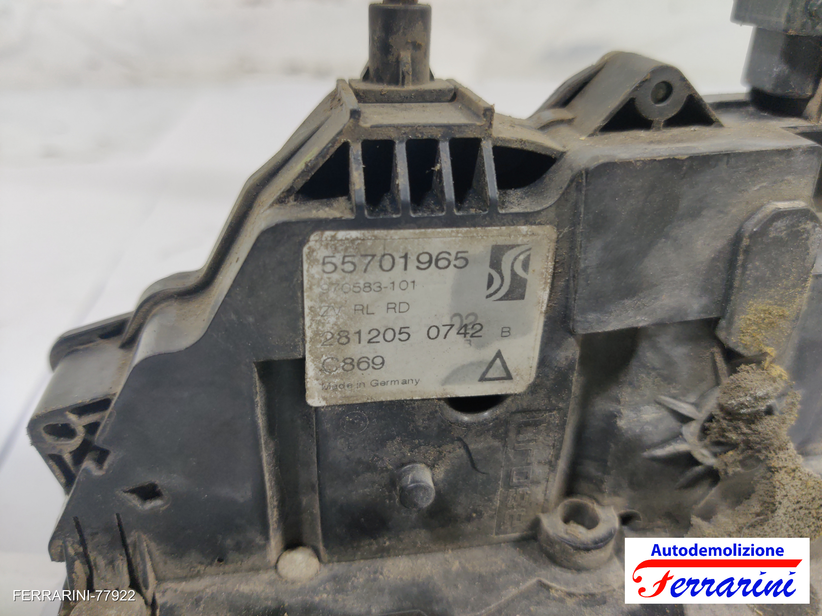 Serratura Porta FIAT GRANDE PUNTO 199 2005-2010 sinistro, sx, posteriore, post 13