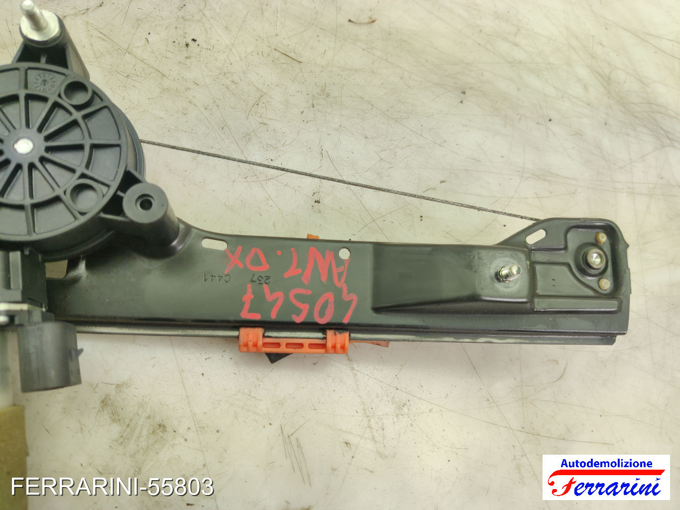 Alzavetro FIAT GRANDE PUNTO 199 2005-2013 destro, dx, frontale, anteriore