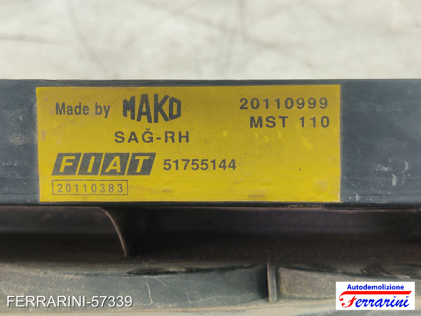 Fanalino Stop Posteriore FIAT DOBLO 119, 223 2003-2010 destro, dx, posteriore
