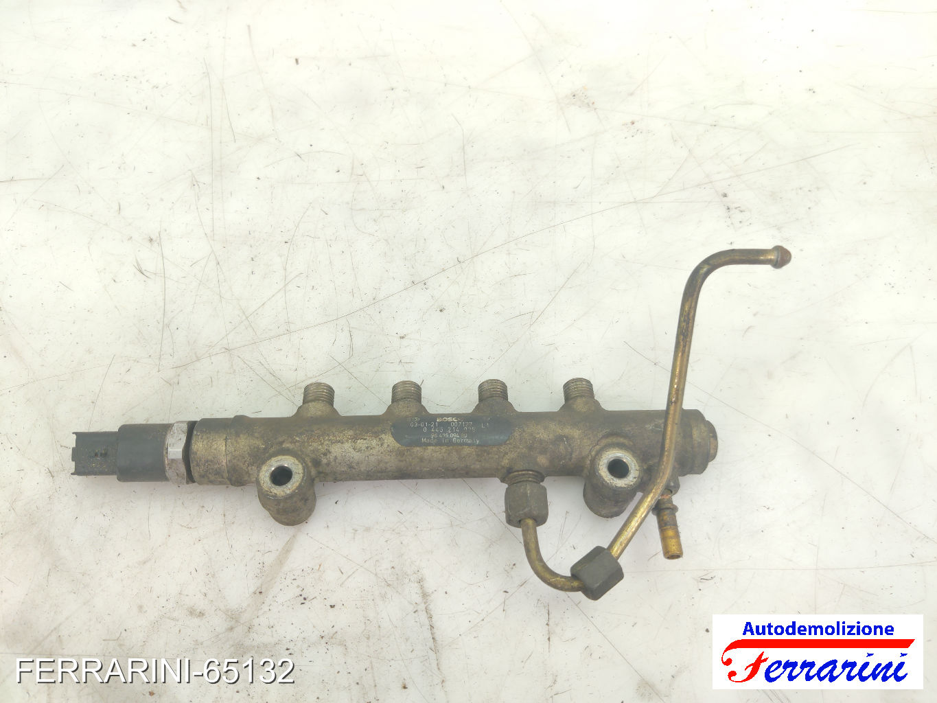 Flauto Iniettori CITROEN C3 1 FC, FN 1.4 HDI 2002-2009 9641509480, 0445214028