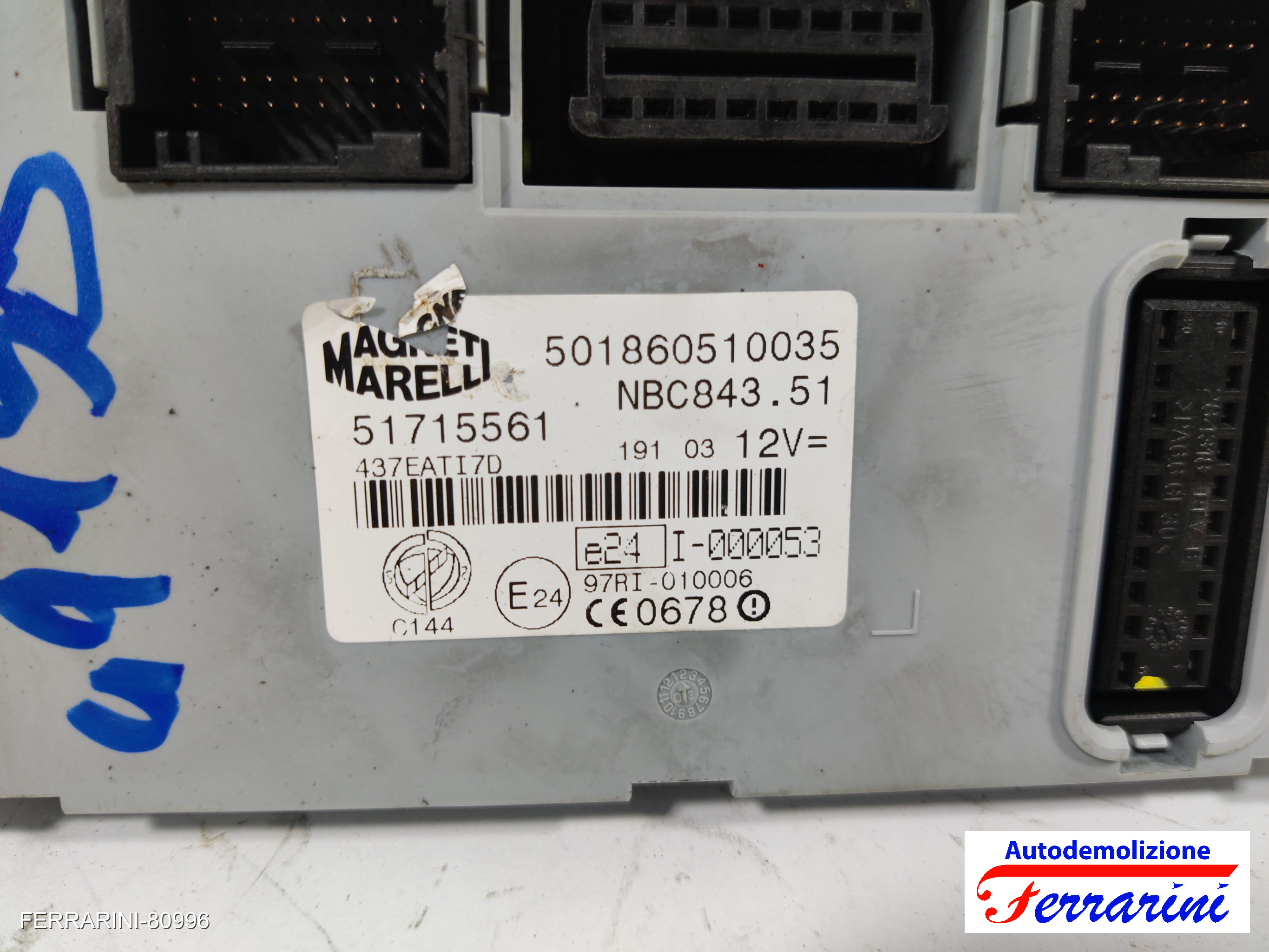 Kit Accensione LANCIA YPSILON 843 1.2 2003-2011 55191981 14
