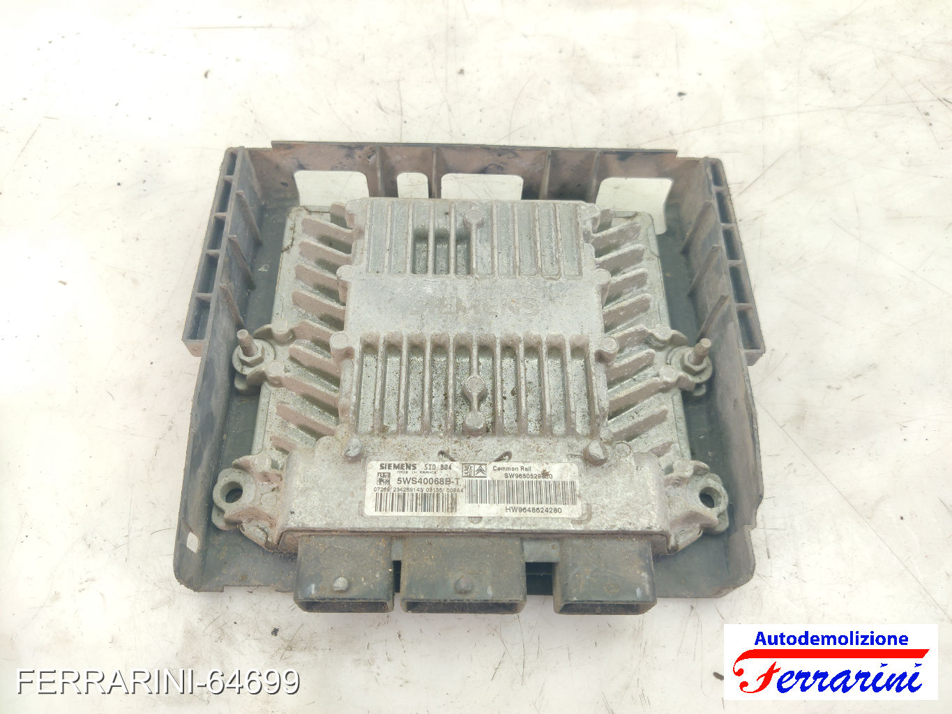 Centralina Motore CITROEN C3 1 FC, FN 1.4 HDI 2002-2009 9650529880, SW9650529660