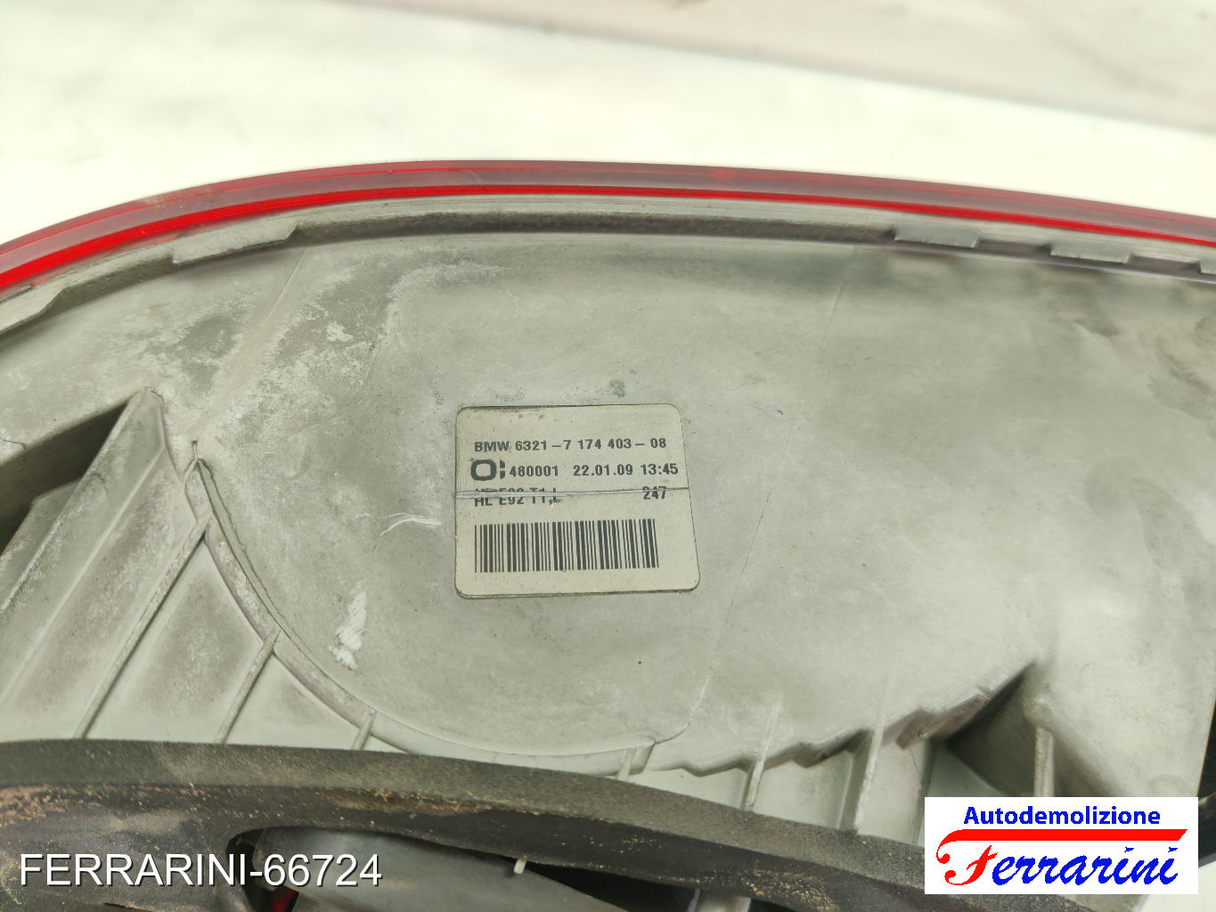Fanalino Stop Posteriore BMW 3 COUPÉ E92 2008-2010 sinistro, sx 63217174403 7