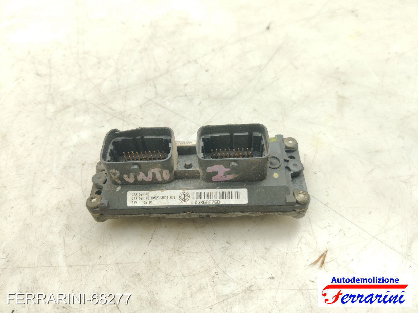 Centralina Motore FIAT PUNTO 188 1.2 60 2000-2009 46820323, 188A4000, IAW59FM3