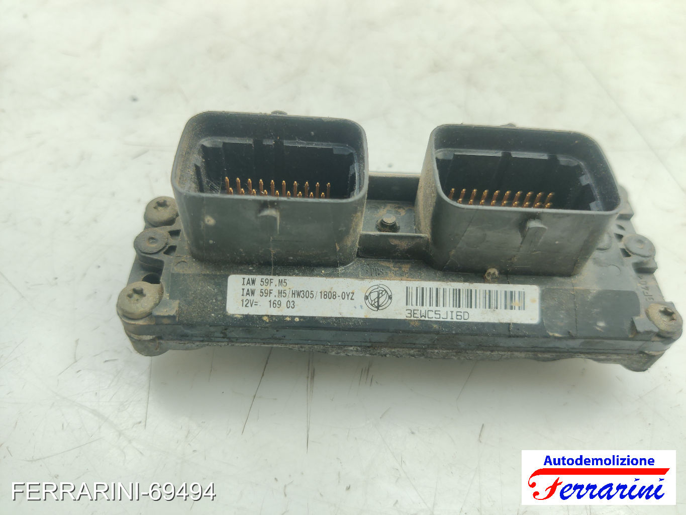 Centralina Motore FIAT PUNTO 188 1.2 16V 80 1999-2006 55181151, HW305 7