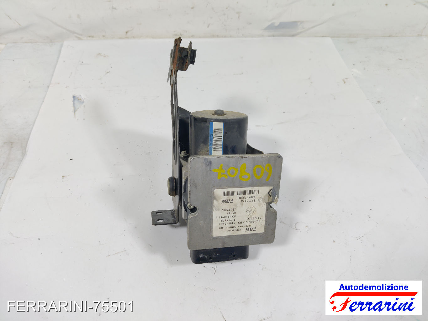 Centralina Pompa Abs LANCIA YPSILON 843 1.2 2003-2011 51758178, SN4160951