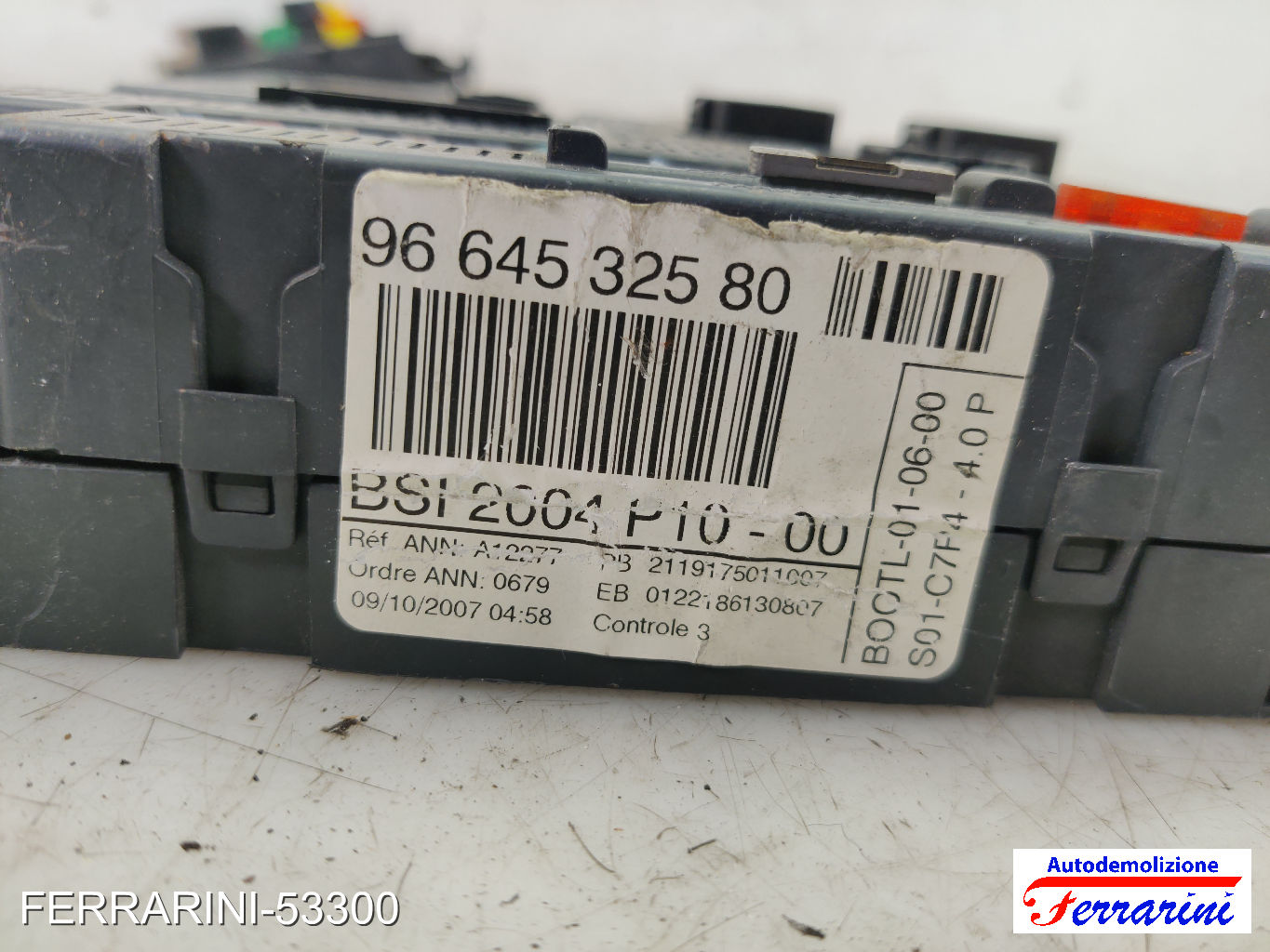 Kit Accensione CITROEN C3 1 FC, FN 1.4 HDI 2002-2009 9663475880, 9657699480