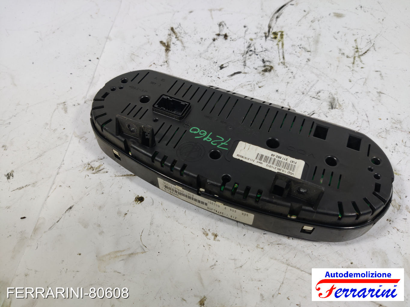 Quadro Contachilometri LANCIA YPSILON 843 1.4 LPG 2010-2011 51786249, T51786249