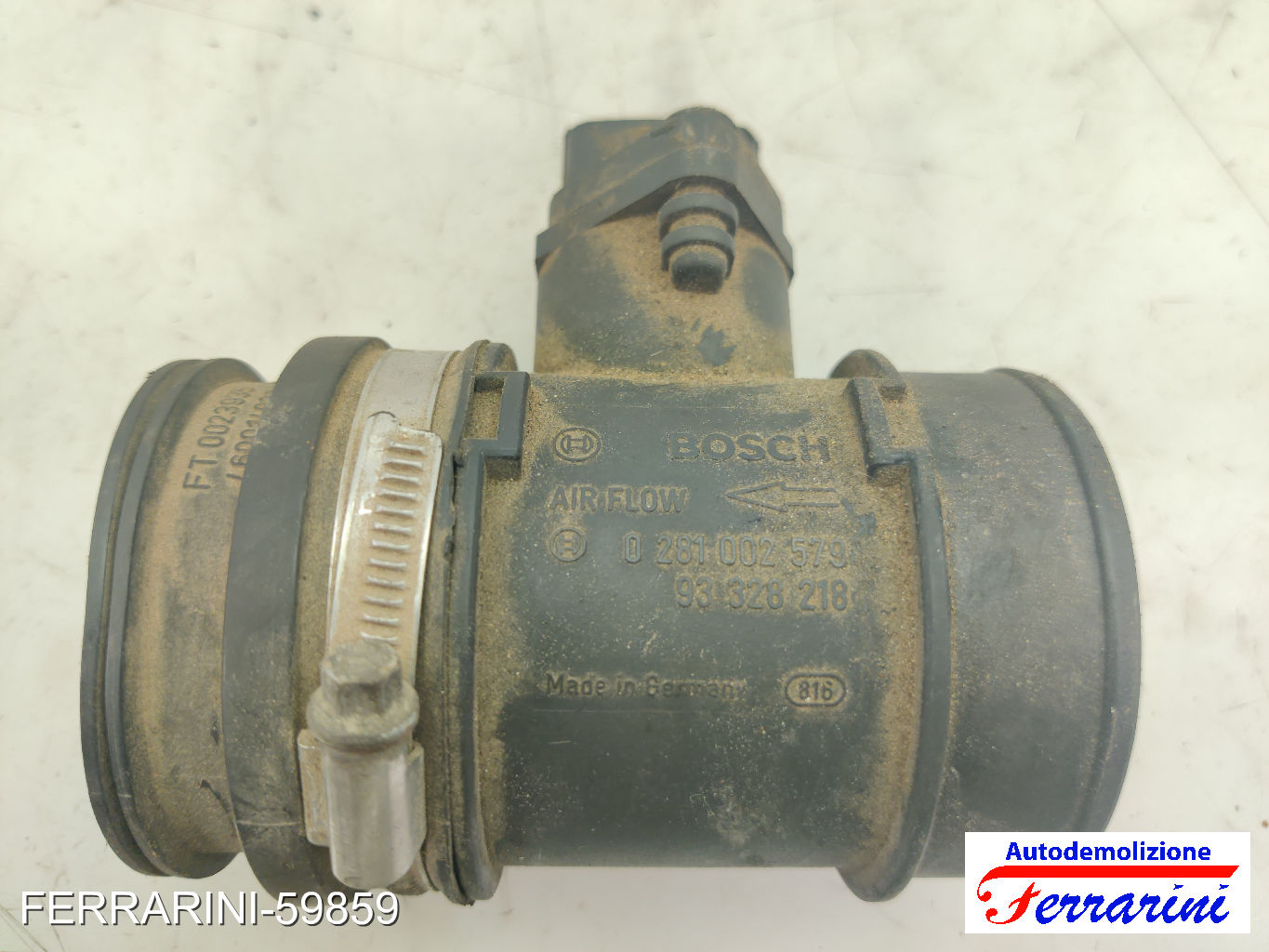 Debimetro OPEL MERIVA A X03 1.7 DTI 2003-2010 0281002579, 93328218, 93174129