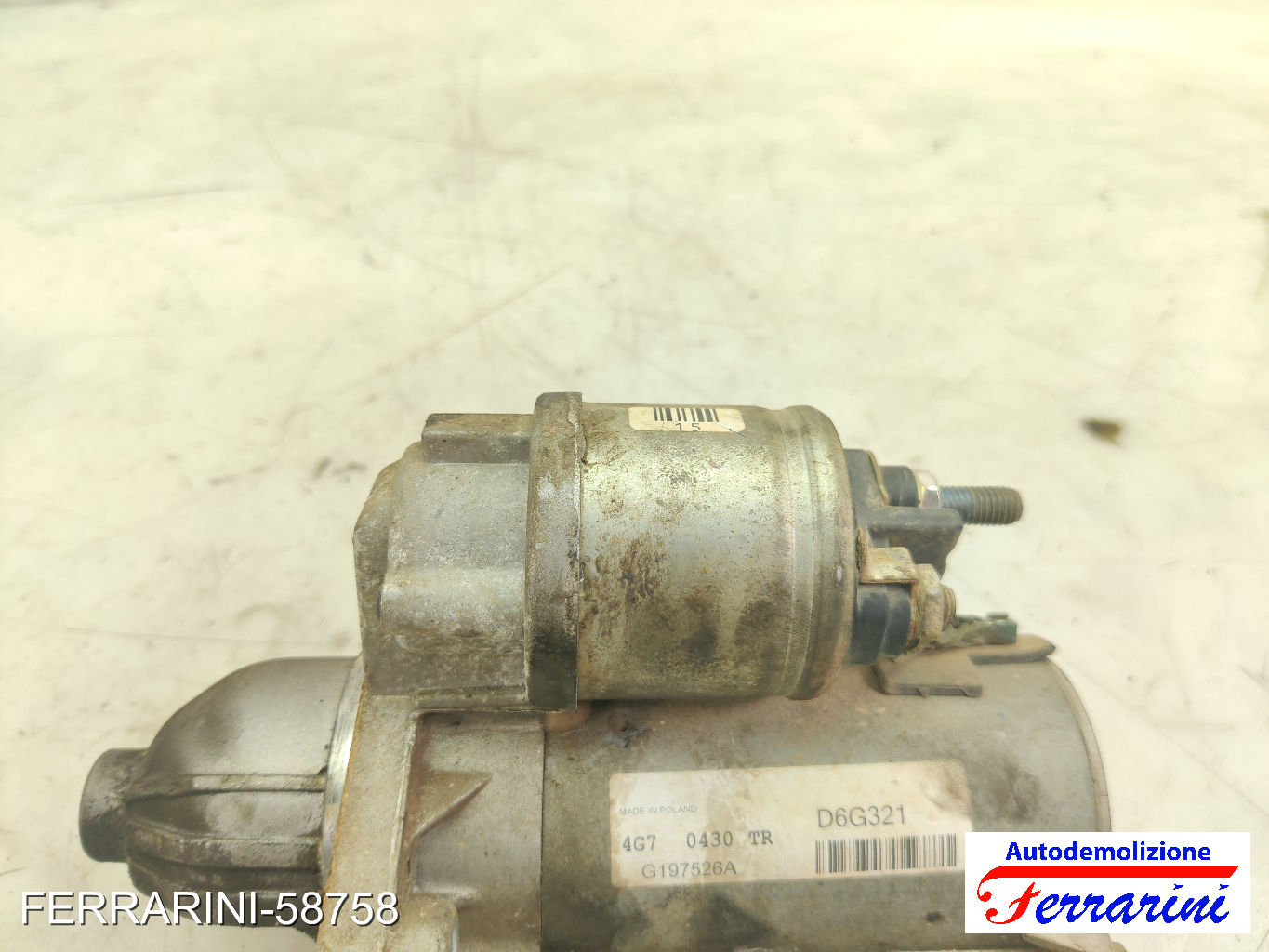 Motorino Avviamento FIAT IDEA 350 1.3 D MULTIJET 2004-2012 51880229, 51823860 10