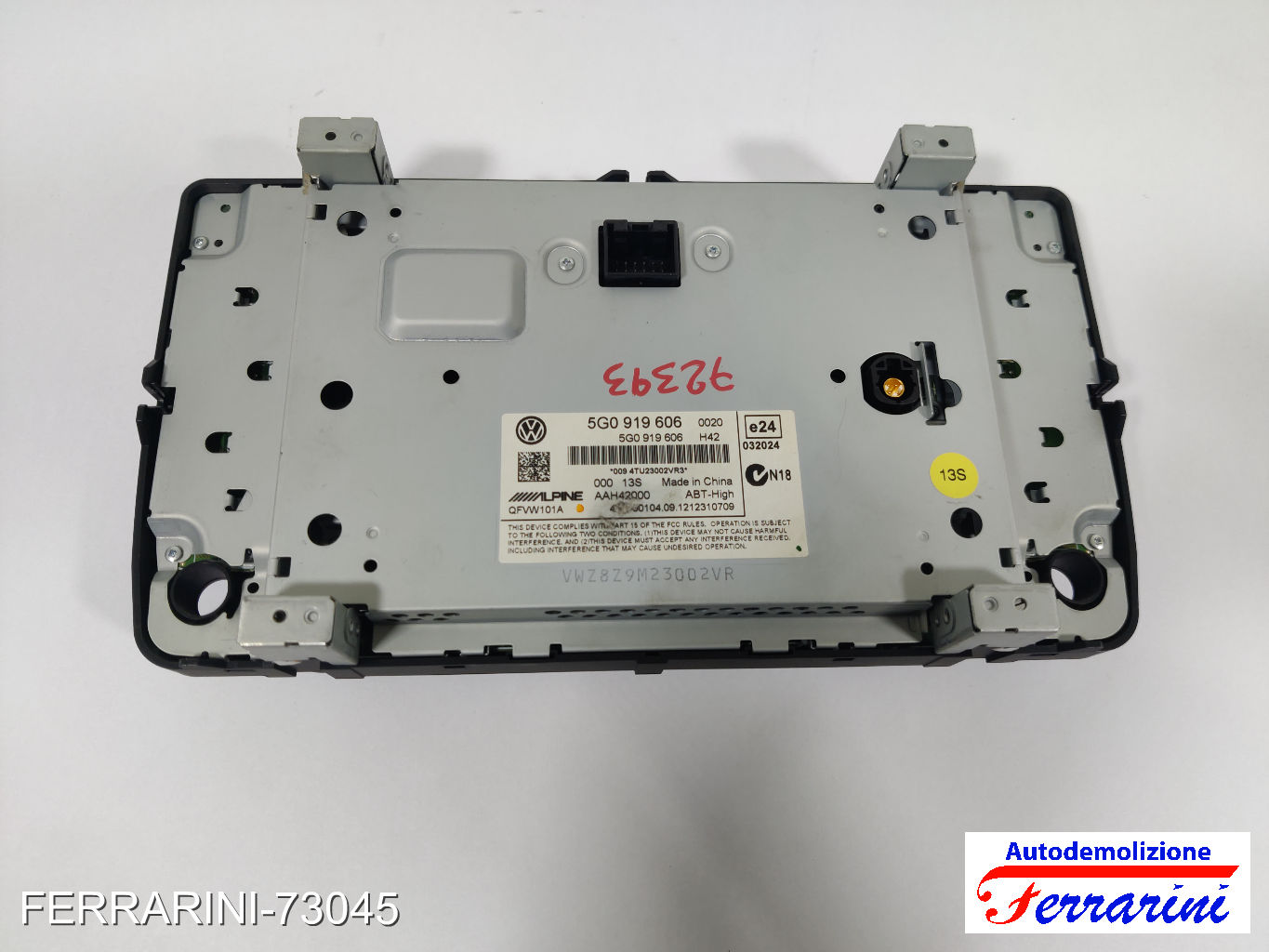 Navigatore Gps VW GOLF 7 5G1, BE1, BE2, BQ1 2012-2020 5G0919606, 0094TU23002VR3 7