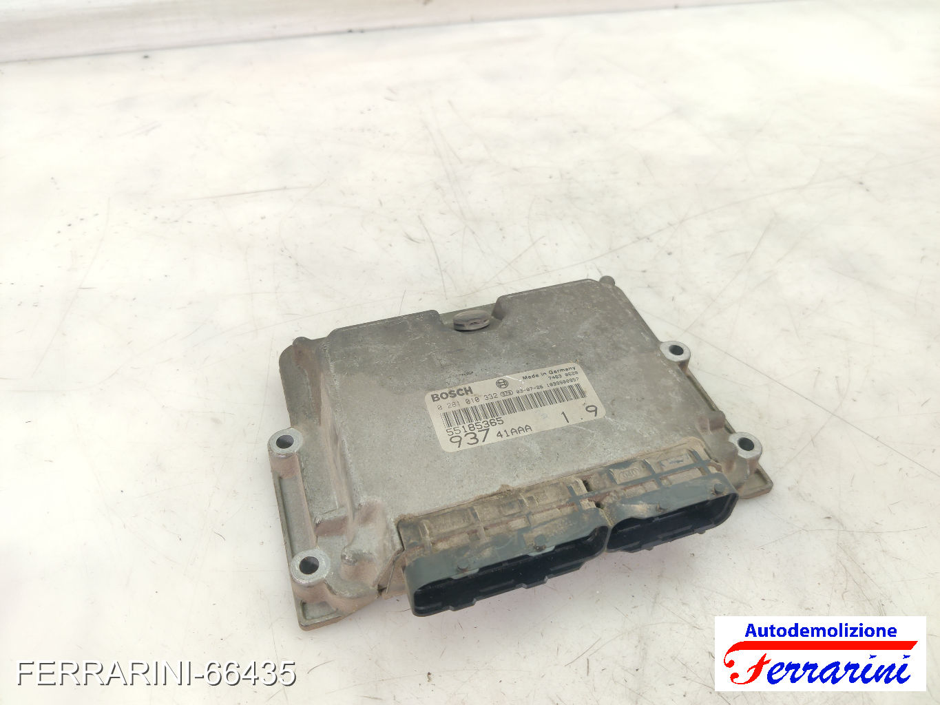 Centralina Motore ALFA ROMEO 147 937 1.9 JTD 2001-2010 0281010332, 55185365